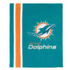 Miami Dolphins Blankets - Fleece Blanket for Sofa - Cozy (Throw Size) miami dolphins blankets fleece blanket for sofa cozy throw size ver 42