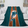Miami Dolphins Blankets - Fleece Blanket for Sofa - Lightweight (Multiple Sizes) miami dolphins blankets fleece blanket for sofa lightweight multiple sizes ver 124