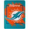 Miami Dolphins Blankets - Sherpa Blanket for Bed - Warm (Throw Size) miami dolphins blankets sherpa blanket for bed warm throw size ver 38