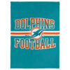 Miami Dolphins Blankets - Sherpa Blanket for Couch - Cozy (Throw Size) miami dolphins blankets sherpa blanket for couch cozy throw size ver 44
