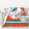 Miami Dolphins Blankets - Sherpa Blanket for Couch - Soft (Multiple Sizes) miami dolphins blankets sherpa blanket for couch soft multiple sizes ver 75