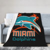 Miami Dolphins Blankets - Sherpa Blanket for Couch - Warm (Multiple Sizes) miami dolphins blankets sherpa blanket for couch warm multiple sizes ver 25