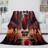 Miami Heat Blanket - Sherpa Blanket for Bed - Cozy (Multiple Sizes) miami heat blanket sherpa blanket for bed cozy multiple sizes ver 27