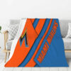 Miami Marlins Blanket - Fleece Blanket for Sofa - Lightweight (Multiple Sizes) miami marlins blanket fleece blanket for sofa lightweight multiple sizes ver 16