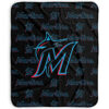 Miami Marlins Blanket - Sherpa Blanket for Bed - Cozy (Throw Size) miami marlins blanket sherpa blanket for bed cozy throw size ver 9