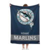 Miami Marlins Blanket - Sherpa Blanket for Couch - Lightweight miami marlins blanket sherpa blanket for couch lightweight ver 5