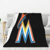 Miami Marlins Blanket - Sherpa Blanket for Couch - Soft (Multiple Sizes) miami marlins blanket sherpa blanket for couch soft multiple sizes ver 14