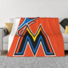 Miami Marlins Blanket - Sherpa Blanket for Gift - Warm (Multiple Sizes) miami marlins blanket sherpa blanket for gift warm multiple sizes ver 55