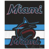Miami Marlins Blanket - Sherpa Blanket for Sofa - Lightweight (Queen Size) miami marlins blanket sherpa blanket for sofa lightweight queen size ver 51