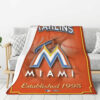 Miami Marlins Blankets - Fleece Blanket for Couch - Cozy miami marlins blankets fleece blanket for couch cozy ver 6