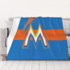Miami Marlins Blankets - Fleece Blanket for Couch - Warm (Multiple Sizes) miami marlins blankets fleece blanket for couch warm multiple sizes ver 15