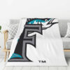 Miami Marlins Blankets - Fleece Blanket for Gift - Warm (Throw Size) miami marlins blankets fleece blanket for gift warm throw size ver 49