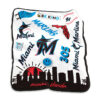Miami Marlins Blankets - Sherpa Blanket for Gift - Lightweight (Throw Size) miami marlins blankets sherpa blanket for gift lightweight throw size ver 30