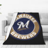 Milwaukee Brewers Blanket - Fleece Blanket for Bed - Lightweight milwaukee brewers blanket fleece blanket for bed lightweight ver 29