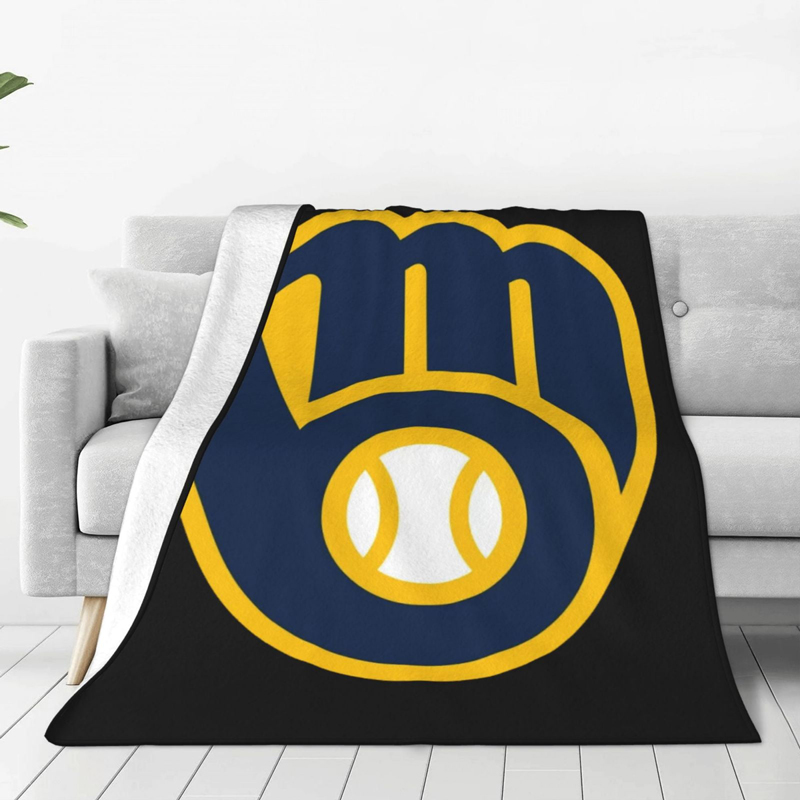 milwaukee-brewers-blanket-fleece-blanket-for-couch-soft-ver-26 milwaukee brewers blanket fleece blanket for couch soft ver 26