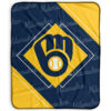 Milwaukee Brewers Blanket - Fleece Blanket for Gift - Soft milwaukee brewers blanket fleece blanket for gift soft ver 11