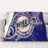 Milwaukee Brewers Blankets - Fleece Blanket for Couch - Cozy (Queen Size) milwaukee brewers blankets fleece blanket for couch cozy queen size ver 3