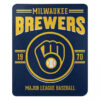 Milwaukee Brewers Blankets - Sherpa Blanket for Bed - Lightweight (Throw Size) milwaukee brewers blankets sherpa blanket for bed lightweight throw size ver 16