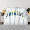 Milwaukee Brewers Blankets - Sherpa Blanket for Gift - Lightweight (Multiple Sizes) milwaukee brewers blankets sherpa blanket for gift lightweight multiple sizes ver 57