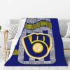 Milwaukee Brewers Blankets - Sherpa Blanket for Sofa - Warm milwaukee brewers blankets sherpa blanket for sofa warm ver 53