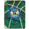 Milwaukee Bucks Blanket - Fleece Blanket for Couch - Soft (Throw Size) milwaukee bucks blanket fleece blanket for couch soft throw size ver 7
