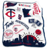 Minnesota Twins Blanket - Sherpa Blanket for Bed - Soft (Queen Size) minnesota twins blanket sherpa blanket for bed soft queen size ver 40