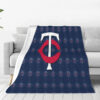 Minnesota Twins Blanket - Sherpa Blanket for Sofa - Warm (Throw Size) minnesota twins blanket sherpa blanket for sofa warm throw size ver 12