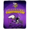 Minnesota Vikings Blanket - Fleece Blanket for Bed - Soft minnesota vikings blanket fleece blanket for bed soft ver 41