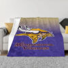 Minnesota Vikings Blanket - Fleece Blanket for Gift - Soft (Queen Size) minnesota vikings blanket fleece blanket for gift soft queen size ver 16