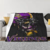 Minnesota Vikings Blanket - Sherpa Blanket for Couch - Cozy (Multiple Sizes) minnesota vikings blanket sherpa blanket for couch cozy multiple sizes ver 11