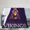 Minnesota Vikings Blanket - Sherpa Blanket for Gift - Lightweight (Throw Size) minnesota vikings blanket sherpa blanket for gift lightweight throw size ver 13