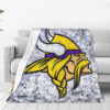 Minnesota Vikings Blanket - Sherpa Blanket for Gift - Lightweight minnesota vikings blanket sherpa blanket for gift lightweight ver 42