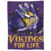 Minnesota Vikings Blanket - Sherpa Blanket for Sofa - Warm minnesota vikings blanket sherpa blanket for sofa warm ver 5