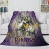 Minnesota Vikings Blankets - Fleece Blanket for Couch - Lightweight (Multiple Sizes) minnesota vikings blankets fleece blanket for couch lightweight multiple sizes ver 49