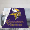 Minnesota Vikings Blankets - Fleece Blanket for Couch - Lightweight (Throw Size) minnesota vikings blankets fleece blanket for couch lightweight throw size ver 14