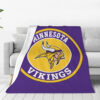 Minnesota Vikings Blankets - Fleece Blanket for Sofa - Cozy (Throw Size) minnesota vikings blankets fleece blanket for sofa cozy throw size ver 12
