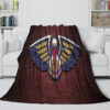 New Orleans Pelicans Blankets - Sherpa Blanket for Sofa - Cozy (Throw Size) new orleans pelicans blankets sherpa blanket for sofa cozy throw size ver 2