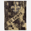 New Orleans Saints Blanket - Sherpa Blanket for Bed - Soft (Throw Size) new orleans saints blanket sherpa blanket for bed soft throw size ver 12