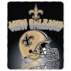 New Orleans Saints Blankets - Sherpa Blanket for Bed - Lightweight (Multiple Sizes) new orleans saints blankets sherpa blanket for bed lightweight multiple sizes ver 44
