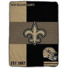 New Orleans Saints Blankets - Sherpa Blanket for Couch - Warm (Multiple Sizes) new orleans saints blankets sherpa blanket for couch warm multiple sizes ver 57