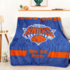 New York Knicks Blanket - Sherpa Blanket for Sofa - Soft (Queen Size) new york knicks blanket sherpa blanket for sofa soft queen size ver 18