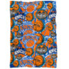 New York Knicks Blankets - Sherpa Blanket for Bed - Soft (Throw Size) new york knicks blankets sherpa blanket for bed soft throw size ver 5