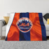 New York Mets Blanket - Sherpa Blanket for Sofa - Soft (Queen Size) new york mets blanket sherpa blanket for sofa soft queen size ver 4