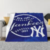 New York Yankees Blanket - Sherpa Blanket for Bed - Soft (Queen Size) new york yankees blanket sherpa blanket for bed soft queen size ver 2