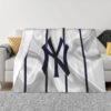 New York Yankees Blankets - Fleece Blanket for Bed - Lightweight (Throw Size) new york yankees blankets fleece blanket for bed lightweight throw size ver 62