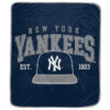 New York Yankees Blankets - Fleece Blanket for Couch - Soft (Throw Size) new york yankees blankets fleece blanket for couch soft throw size ver 69