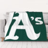 Oakland Athletics Blanket - Fleece Blanket for Bed - Warm oakland athletics blanket fleece blanket for bed warm ver 7