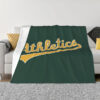Oakland Athletics Blanket - Fleece Blanket for Gift - Warm (Throw Size) oakland athletics blanket fleece blanket for gift warm throw size ver 14