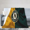 Oakland Athletics Blanket - Fleece Blanket for Sofa - Lightweight (Multiple Sizes) oakland athletics blanket fleece blanket for sofa lightweight multiple sizes ver 17