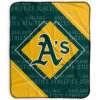 Oakland Athletics Blankets - Fleece Blanket for Bed - Warm (Multiple Sizes) oakland athletics blankets fleece blanket for bed warm multiple sizes ver 29
